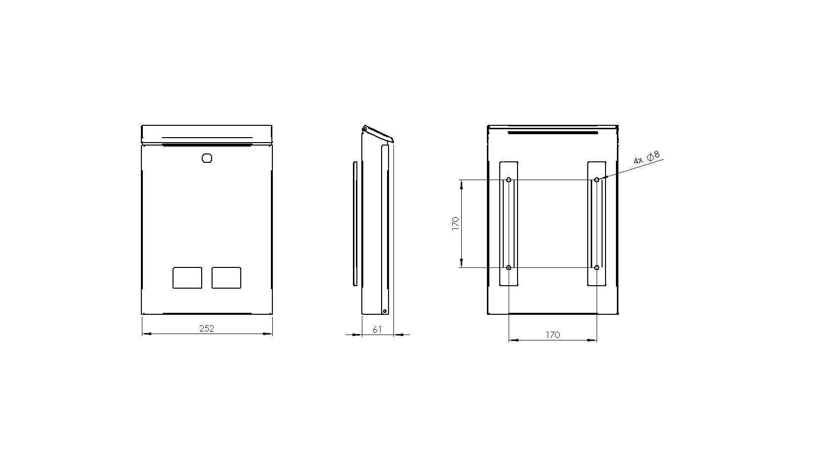 TECHNICAL DRAWING - MAILBOX-AW-V2-21